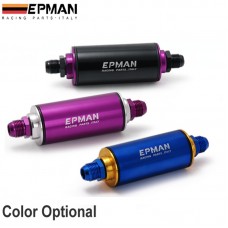 Epman Racing  AN8 Hi-Flow Motorsport/Rally/Racing Alloy Fuel Filter With Steel filter (Color : black,blue,purple)EP-OF08